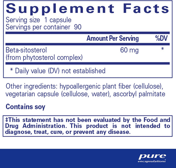 Beta Sitosterol (270 caps) by Pure Encapsulations