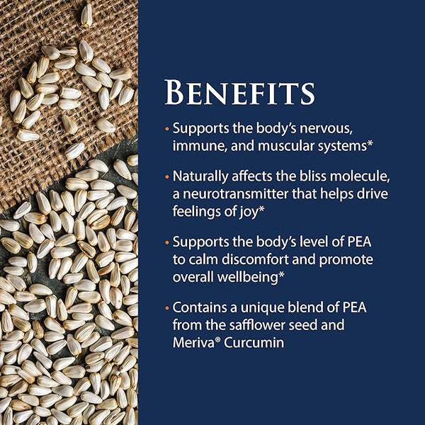(PEA)+ With Meriva Curcumin (60 caps) by Enzyme Science