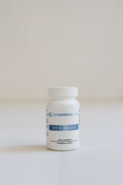 Vitamin D3 K2 10,000IU (60 caps) (Formerly Vit D 10000) by Chambers Supplements