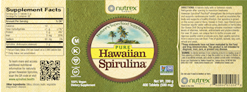 Pure Hawaiian Spirulina (400 Tabs)