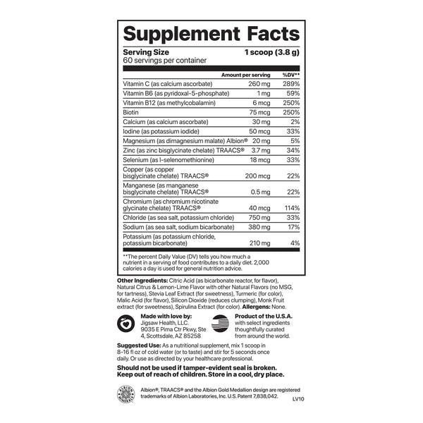 Electrolyte Supreme Lemon Lime (60 servings/8.04 oz)