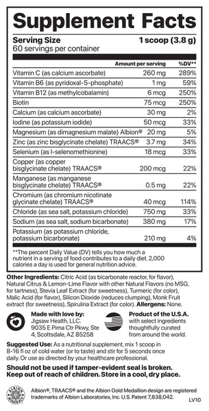 Electrolyte Supreme Lemon Lime (60 servings/8.04 oz)