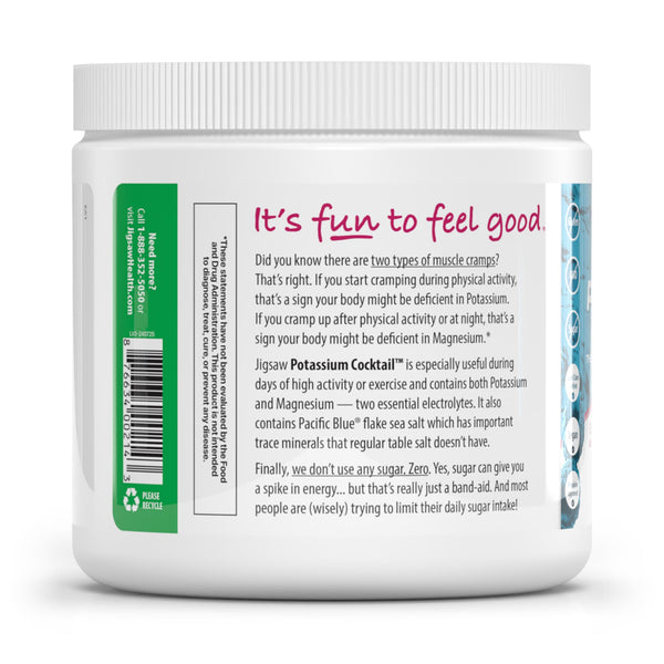 Potassium Cocktail - Blue Raspberry (60 serving Jar/11.9 oz)