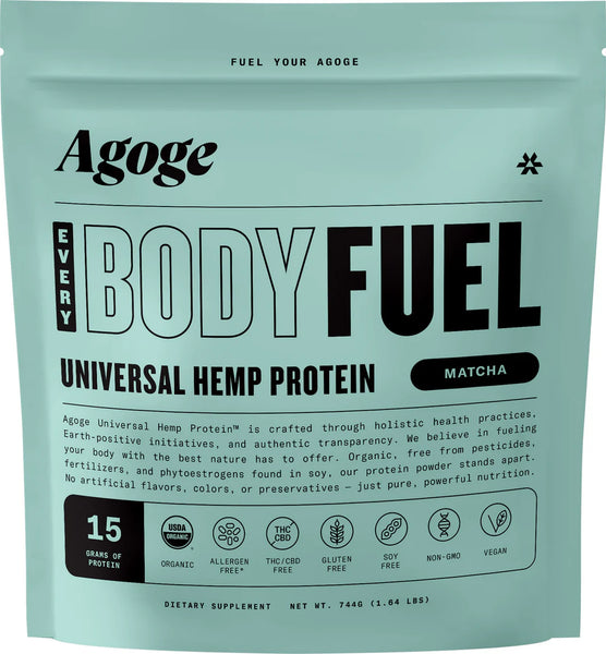 Agoge Hemp Protein Powder (Matcha) (744 grams)