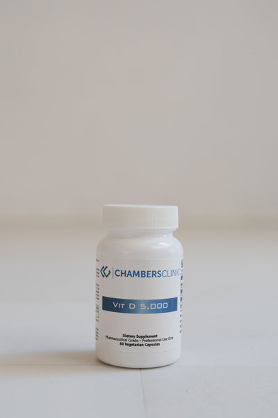Vitamin D3 & K2 5,000IU (60 caps)(Formerly Vit D 5,000) by Chambers Supplements