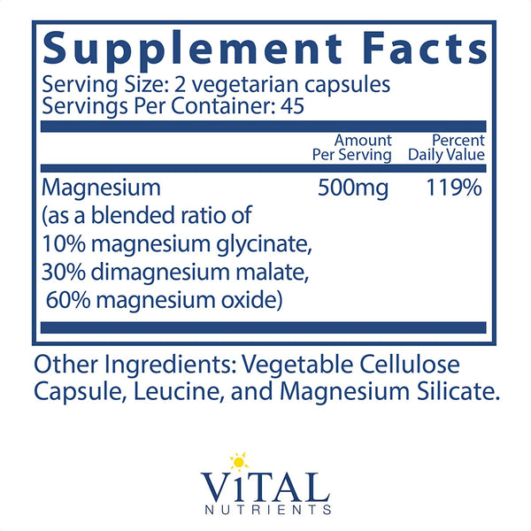 Triple Mag Magnesium (90 caps) by Vital Nutrients