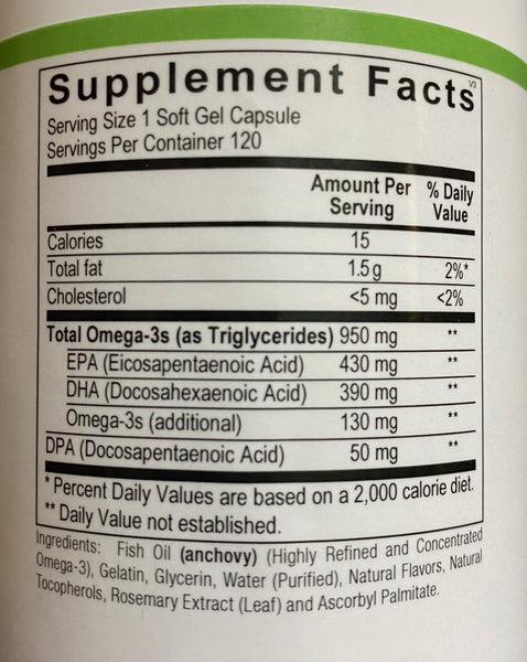 Alpha Omega (120 softgels) by Chambers Supplements