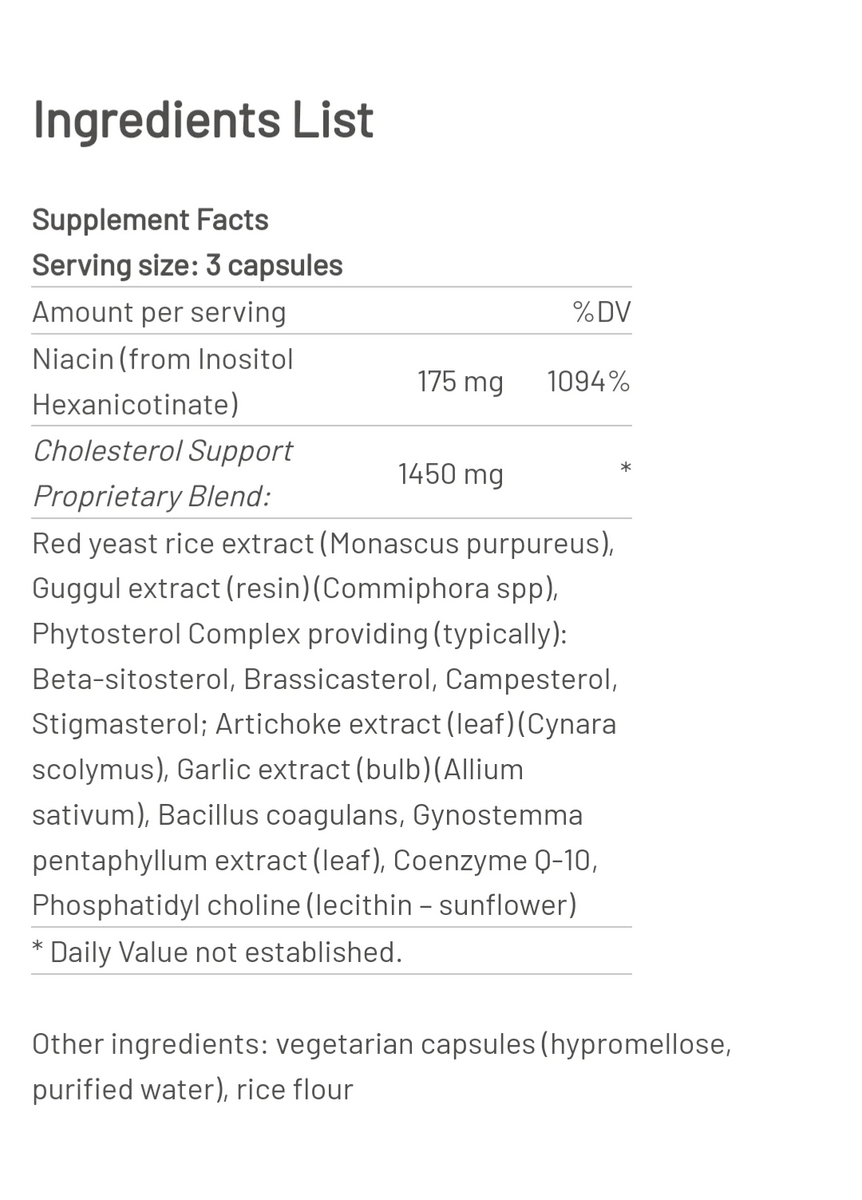 Cholesterol Formula (90 caps) by Mountain Peak Nutritionals Chambers
