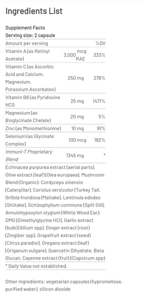 Immuni T (60 caps)(Formerly Acute Immune Formula)