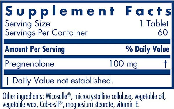 Pregnenolone 100mg (60 tabs)