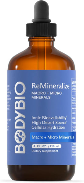 Remineralize Macro + Micro Minerals (4 oz) by Body Bio
