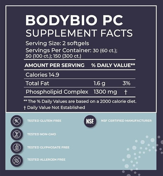 BodyBio PC (100 soft gels) by BodyBio