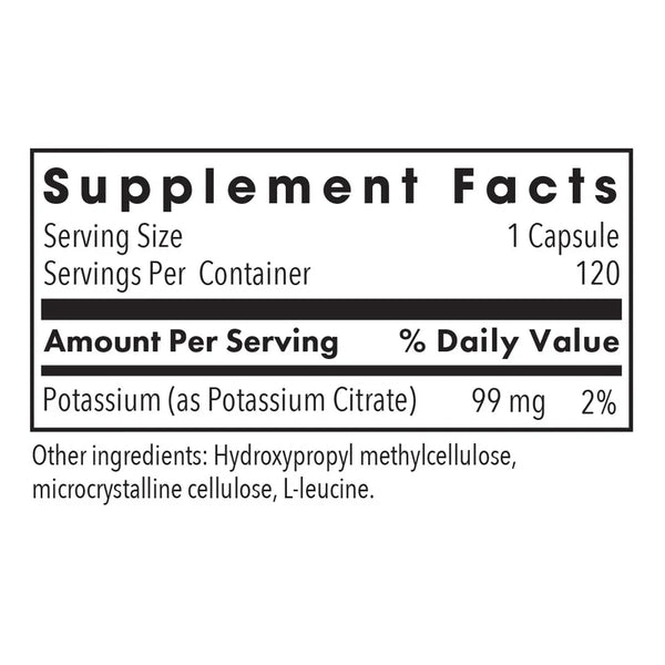 Potassium Citrate (120 capsules)