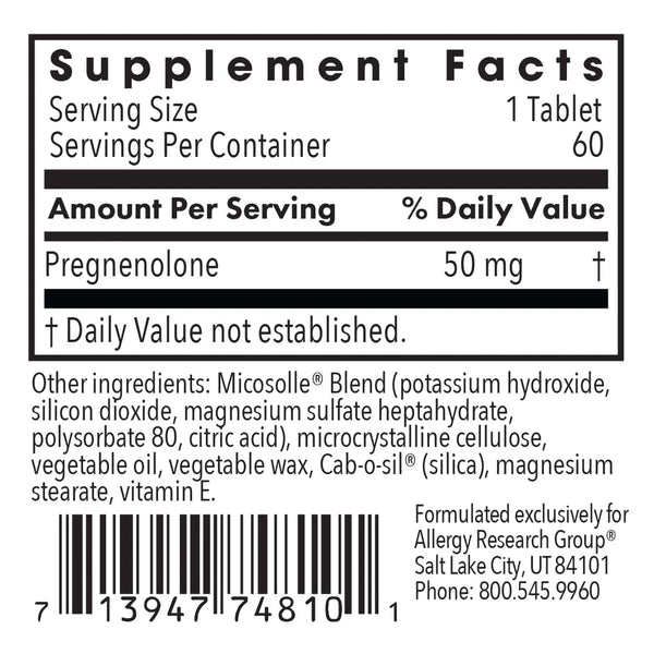 Pregnenolone 50mg (60 tabs)