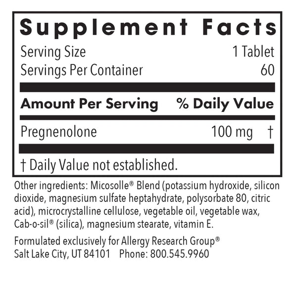 Pregnenolone 100mg (60 tabs)