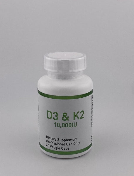 Vitamin D3 K2 10,000IU (60 caps) (Formerly Vit D 10000) by Chambers Supplements