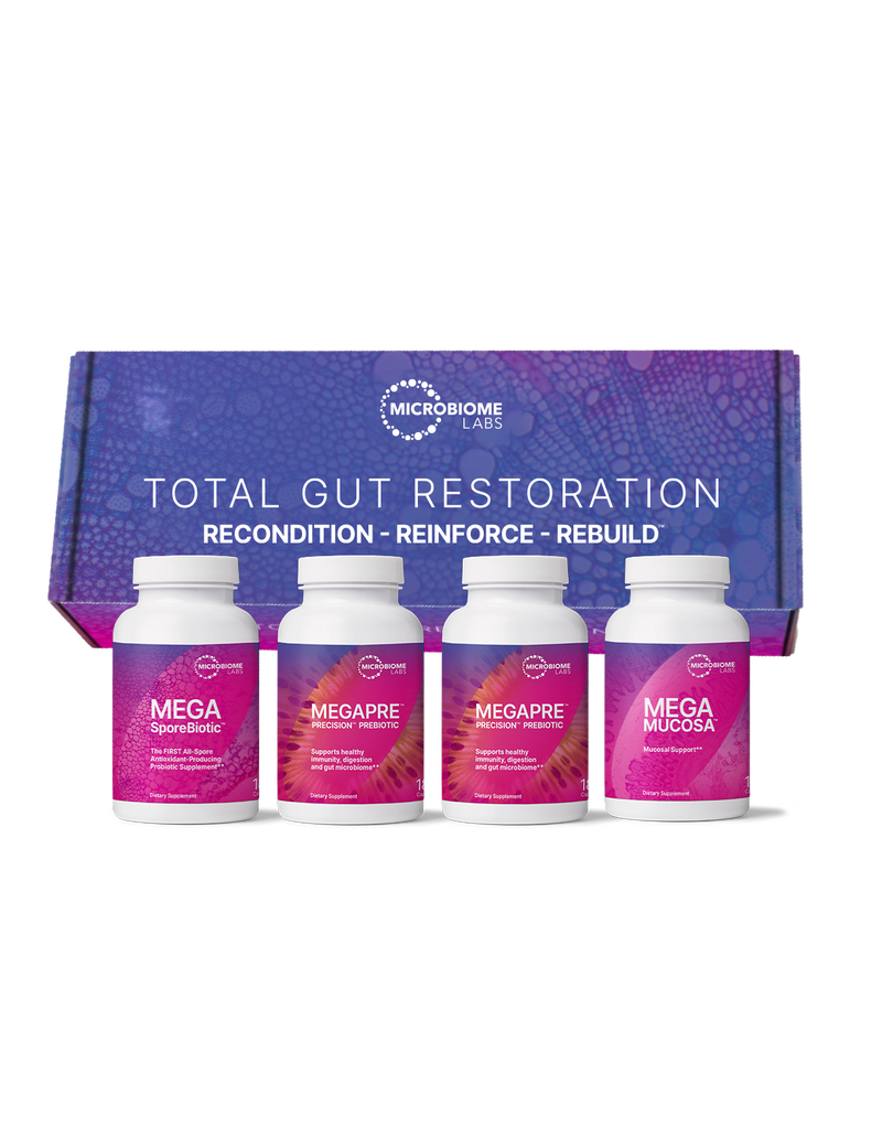 Total Gut Restoration Kit #1(3 month protocol) by Microbiome Labs