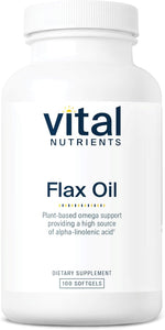 Flax Oil (100 softgels) by Vital Nutrients