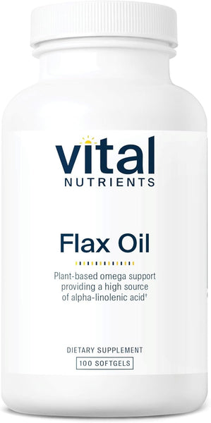 Flax Oil (100 softgels) by Vital Nutrients