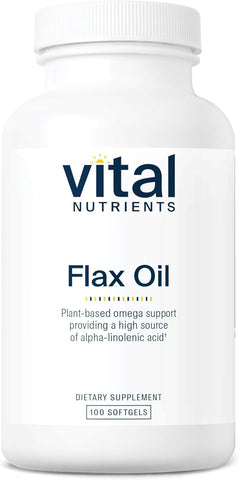 Flax Oil (100 softgels) by Vital Nutrients