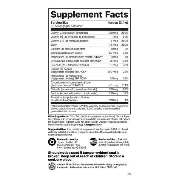 Electrolyte Supreme Berry-Licious (60 servings/7.2 oz)
