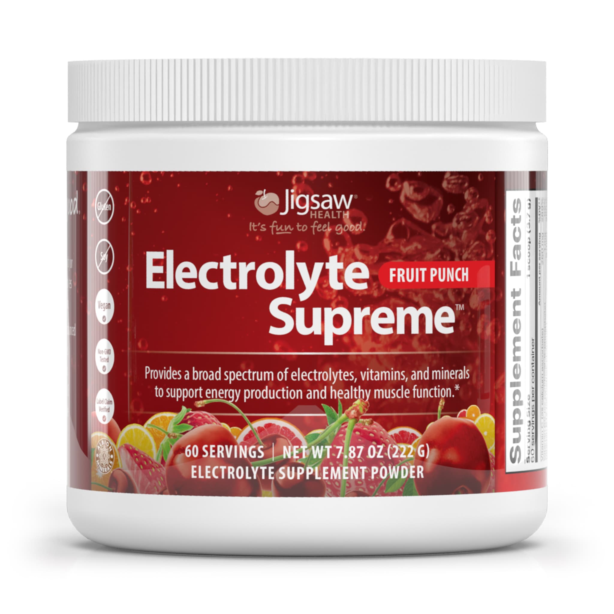 Electrolyte Supreme Fruit Punch (60 servings/7.87 oz)