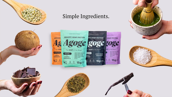 Agoge Hemp Protein Powder (Unflavored) (476 g)