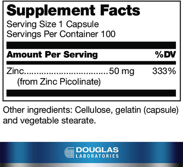 Zinc Picolinate 50mg (100 caps)