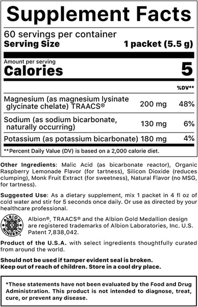 MagSoothe Tart Raspberry Lemonade (60 packets) by Jigsaw Health