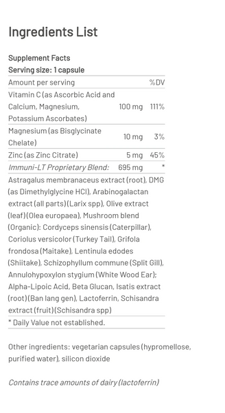 Immuni LT (60 caps) (Formerly Chronic Immune Formula) by Mountain Peak Nutritionals