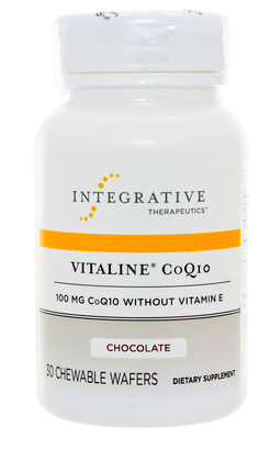 Vitaline CoQ10 100mg Chewable Chocolate by Integrative Therapeutics