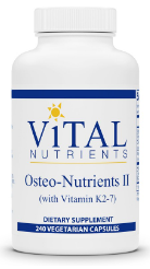 Osteo-Nutrients II w/K2-7 by Vital Nutrients 240 capsules