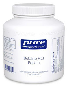 Betaine HCl Pepsin by Pure Encapsulations 250 caps