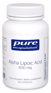 Alpha Lipoic Acid 600mg by Pure Encapsulations 60 Capsules