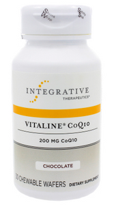 Vitaline CoQ10 200mg Chewable Chocolate by Integrative Therapeutics 30 Chewable wafers