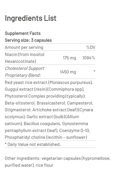 Cholesterol Formula (180 caps) by Mountain Peak Nutritionals