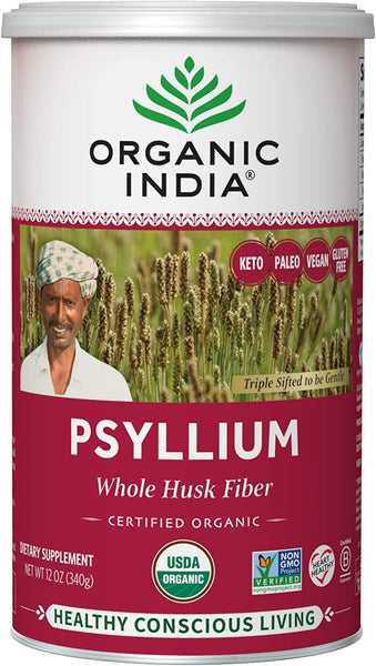 Organic Psyllium Whole Husk Fiber (12oz)