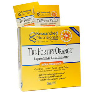 Tri-Fortify Orange Liposomal Glutathione (20 individual Serving Packets)